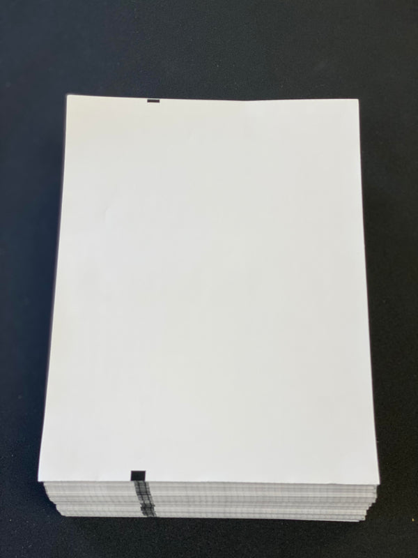 8.5” x 11” Premium Fanfold Paper for Brother PocketJet Printers 1,000 Sheets per case (ref. OEM PN: LB3668)